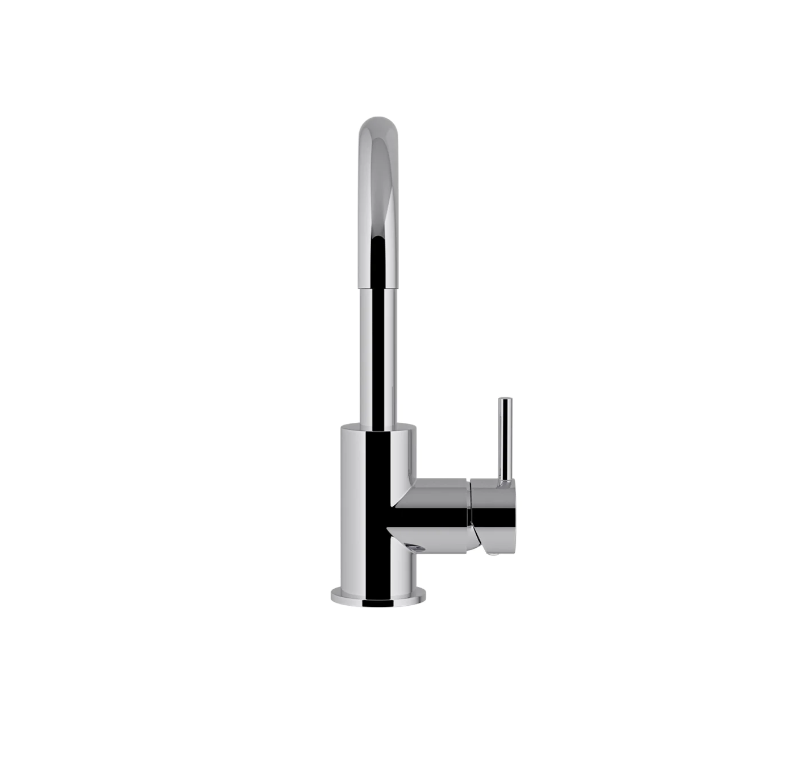 Meir Round Gooseneck Basin Mixer with Cold Start - Various Colour Finishes