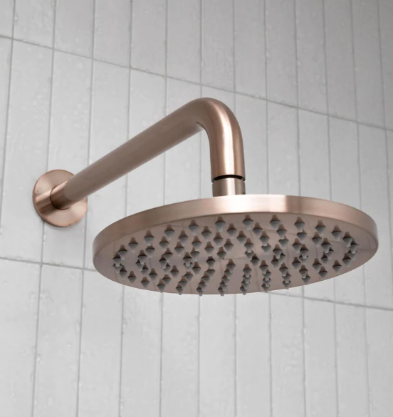 Meir Round Shower Rose 200mm - Various Colour Finishes