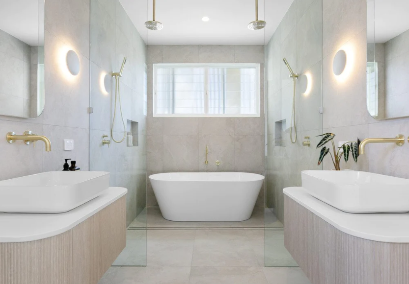 Meir Round Shower Rose 200mm - Various Colour Finishes