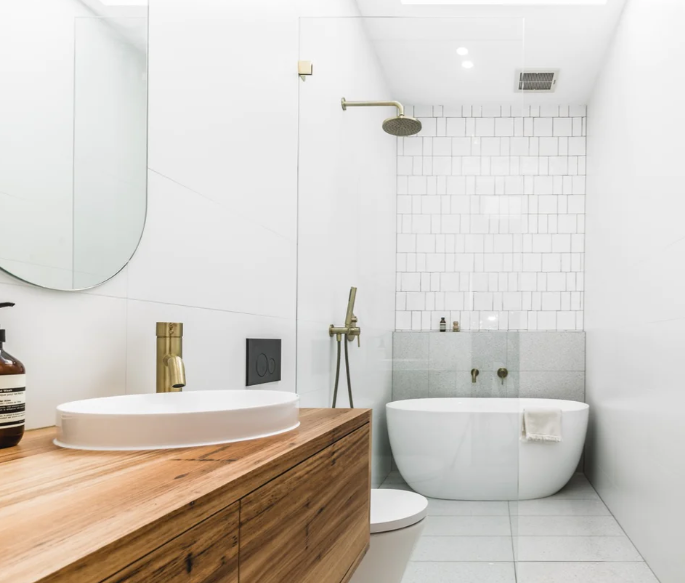 Meir Round Shower Rose 200mm - Various Colour Finishes