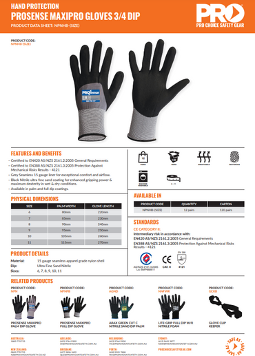 Pro Choice Prosense Maxipro 270 Half Back - 3 Size Options