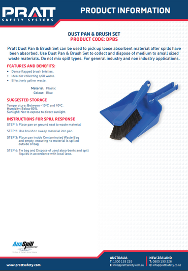 Pratt Dust Pan And Brush Set