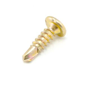 Macsim Pancake Head Self Drilling Screws (Phillips Drive) Yellow Zinc Plated - Box of 1000 - Various Sizes