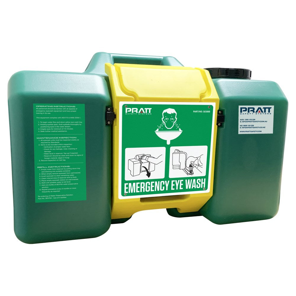 Pratt Portable Eye Wash Units and Accessories