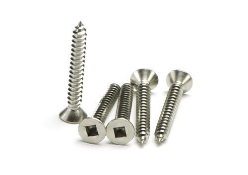 Countersunk Square Drive 304 Stainless Steel Self Tapping Screw Box of 1000 - Various Sizes