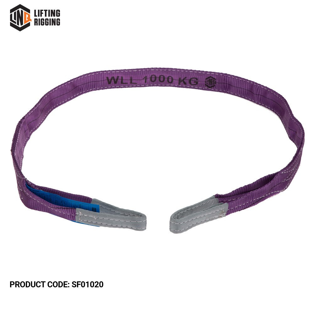 Linq Sling Flat 8:1 WLL Polyester - Various Capacity and Lengths