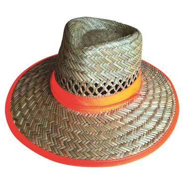 Pro Choice Straw Hat with Hi Vis Band - 5 Size Options