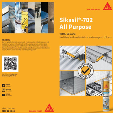 SikaSil-702 300ml Cartridge - Box of 12