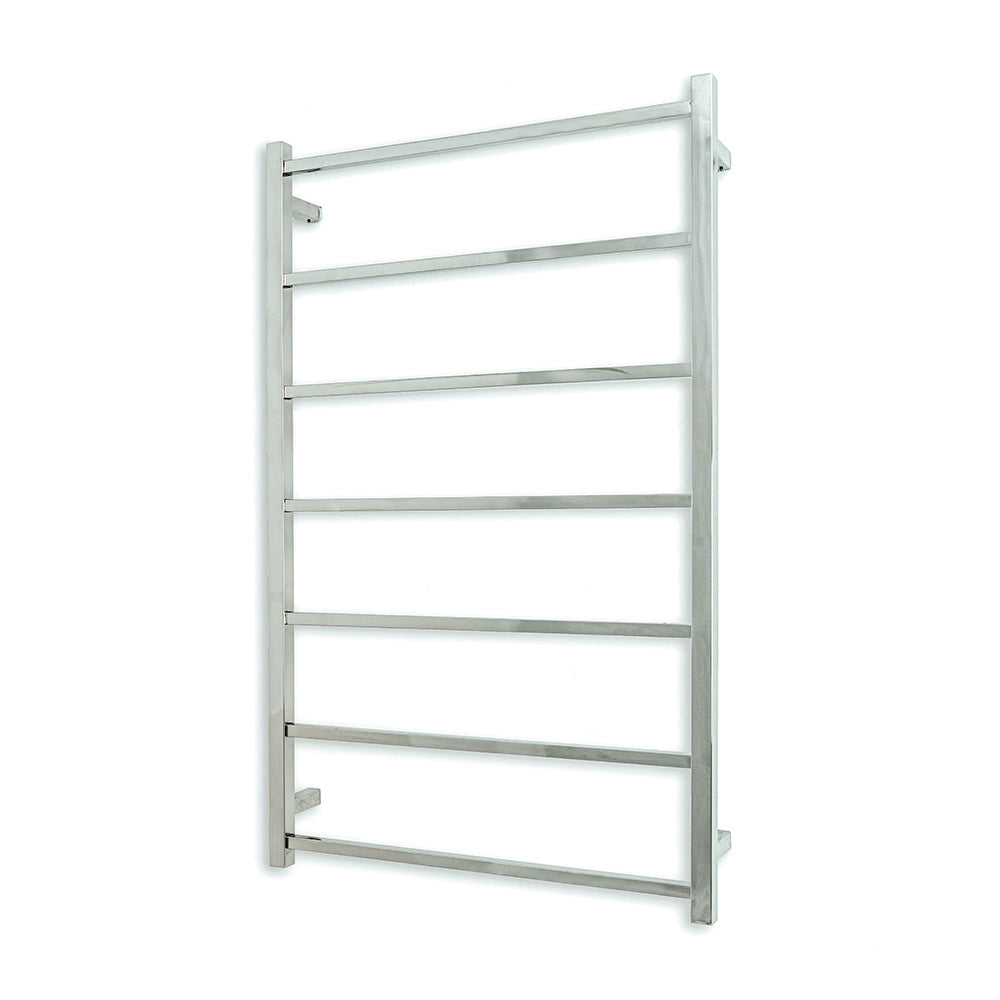Radiant NON-Heated SQUARE Bar Towel Rails (SLTR02) 1130mm Tall - Multiple Widths in Mirror Polished or Matt Black Finishes