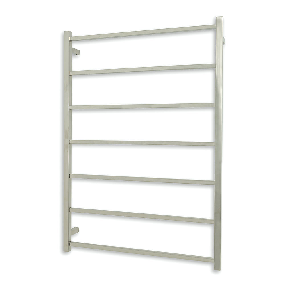 Radiant NON-Heated SQUARE Bar Towel Rails (SLTR02) 1130mm Tall - Multiple Widths in Mirror Polished or Matt Black Finishes