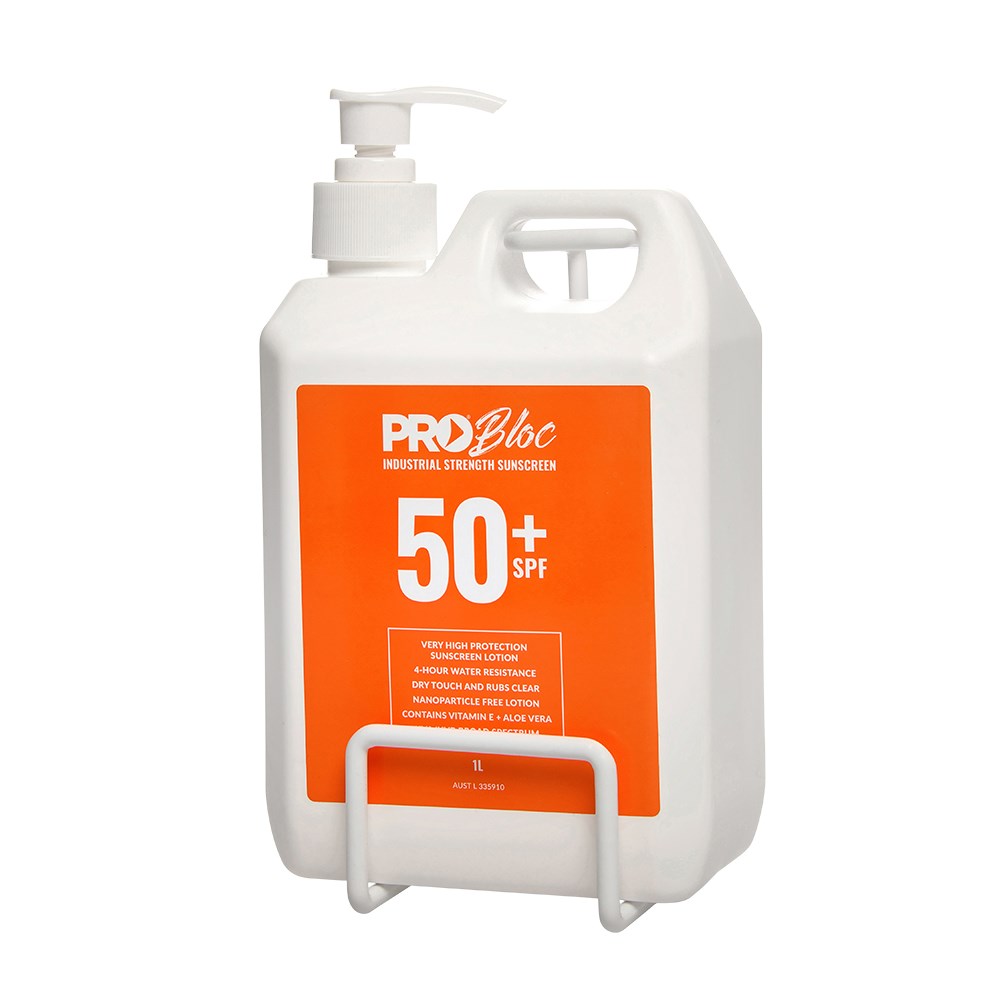Pro Choice Probloc Sunscreen Wall Bracket suitable for 500ml, 1L and 2.5L Bottle Sizes