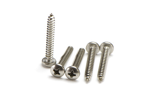 Macsim Pan Head Self Tapping Screws (Phillips Drive) 304 Grade Stainless Steel - Box of 200 - Various Sizes