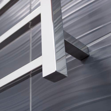 Radiant Heated Towel Rail (STR05) 800mm x 1000mm - 8 bars SQUARE