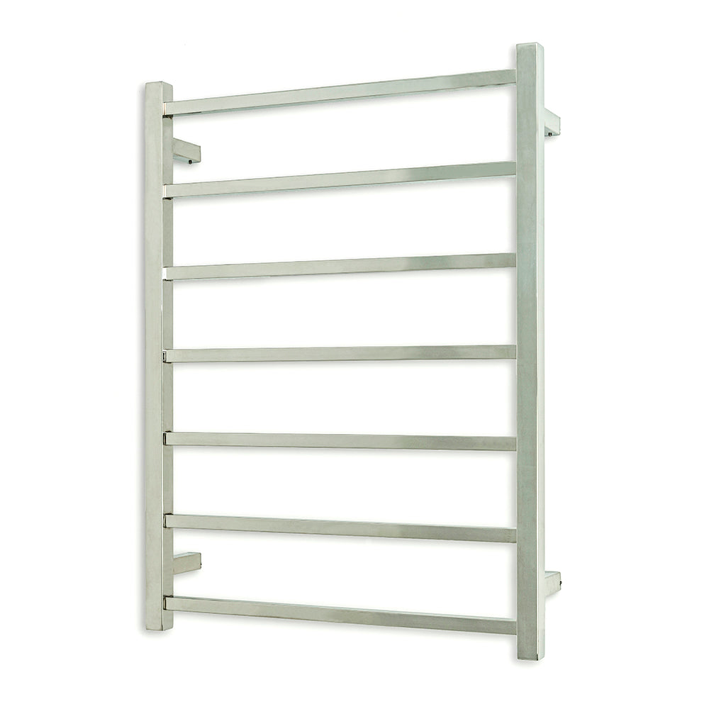 Radiant Heated Towel Rail (STR01) 600mm x 800mm - 7 Square Bars - Multiple Colour Finishes