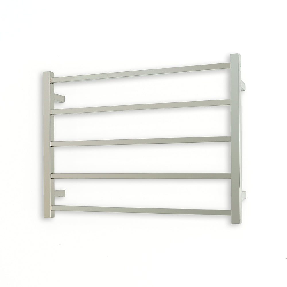 Radiant Heated Towel Rail (STR03) 750mm x 550mm - 5 Bars (Square) - Multiple Colour Finishes