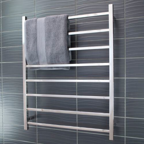 Radiant Heated Towel Rail (STR05) 800mm x 1000mm - 8 bars SQUARE
