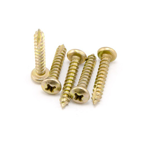 Macsim Type 17 Pan Head Screws Yellow Zinc Plated - Various Sizes