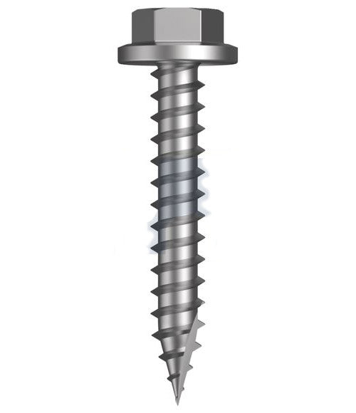 Type 17 Macsim Hex Head Screws Galvanised - Various Sizes, Quantities with Neoprene Washer Option