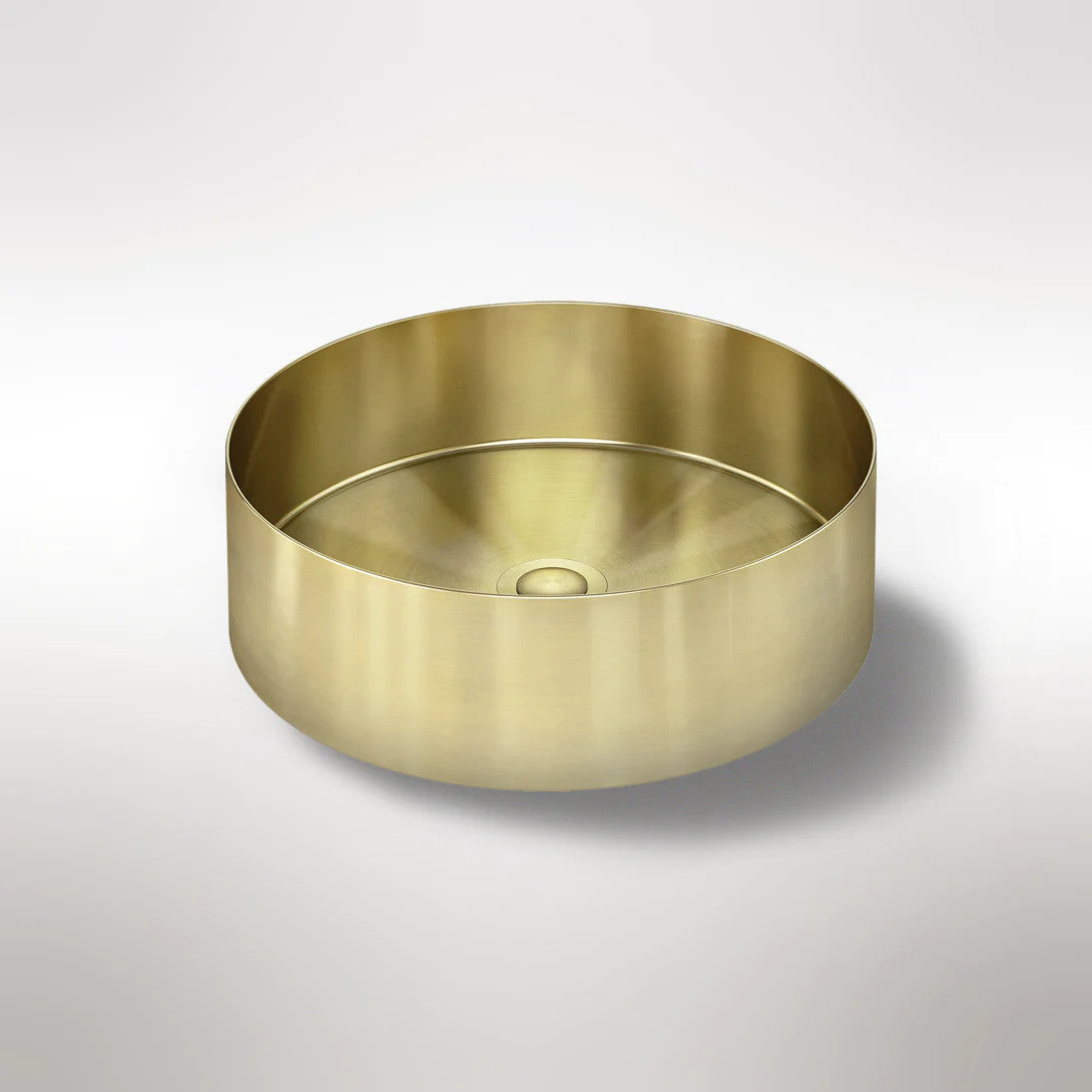 Meir Round Steel Bathroom Basin 380 X 110 - Various Colour Finishes