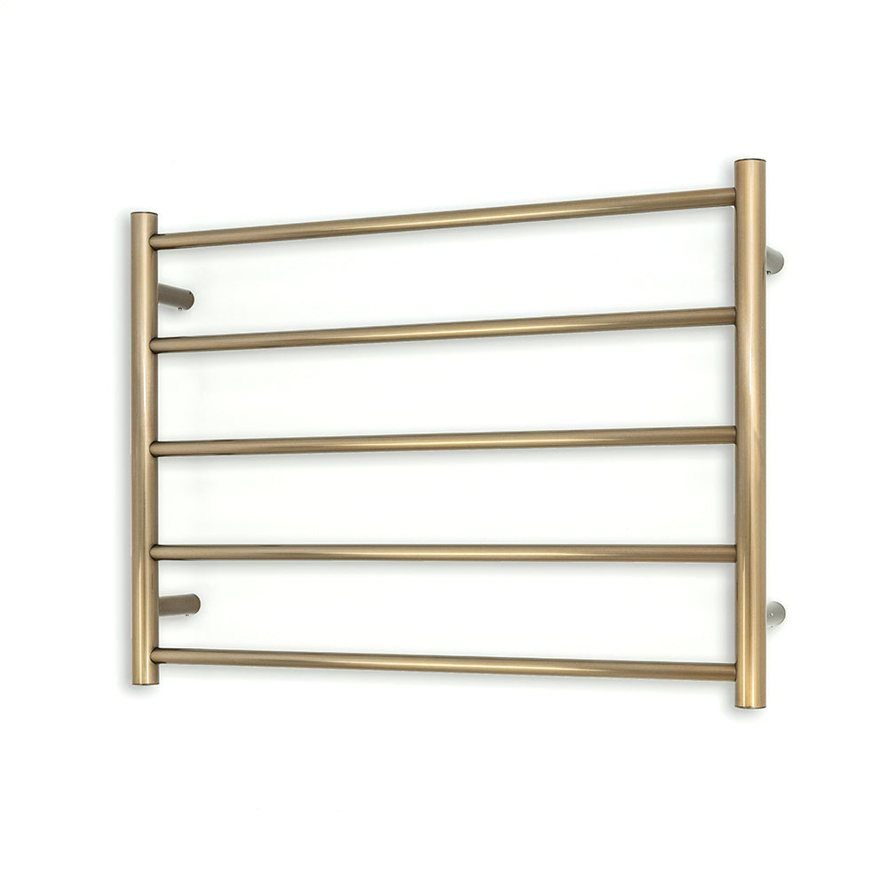 Radiant Heated Towel Rail (RTR03) 750mm x 550mm 5 Round bars - Multiple Colour Finishes