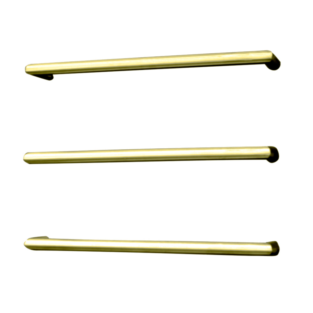 Radiant Single ROUND Bar Heated Towel Rail Kits (SBRTR) - Various Widths, Colour Finishes and Number of Bars Available
