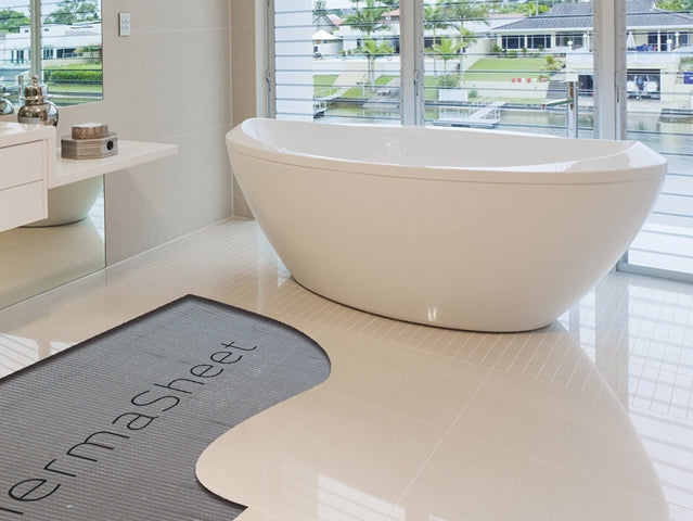 Radiant ThermaSheet Insulated FLAT Tile Backer Board - 600mm Width - Boxes of 6 Sheets - Various Thickness and Lengths
