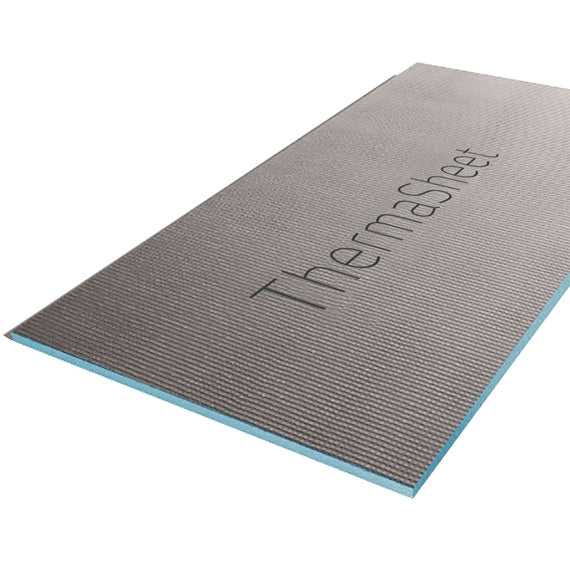 Radiant ThermaSheet Insulated FLAT Tile Backer Board - 600mm Width - Boxes of 6 Sheets - Various Thickness and Lengths