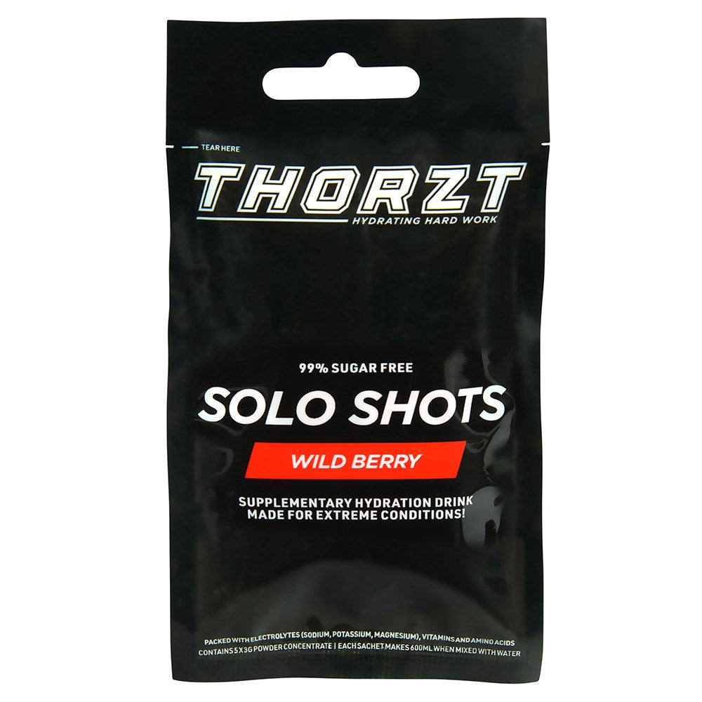 Thorzt 99% Sugar Free Electrolyte 5 x Solo Shot Hydration Sachet