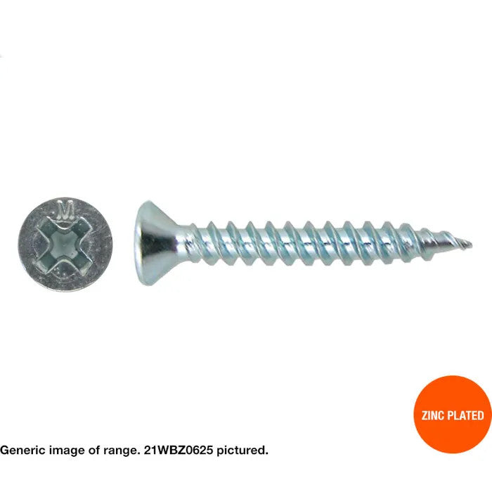 Macsim Timber Screws Zinc Plated - Various Sizes and Quantities
