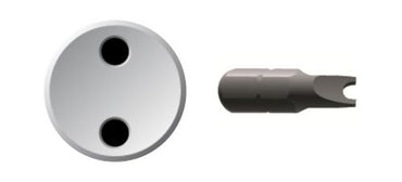Two Hole Insert Bits