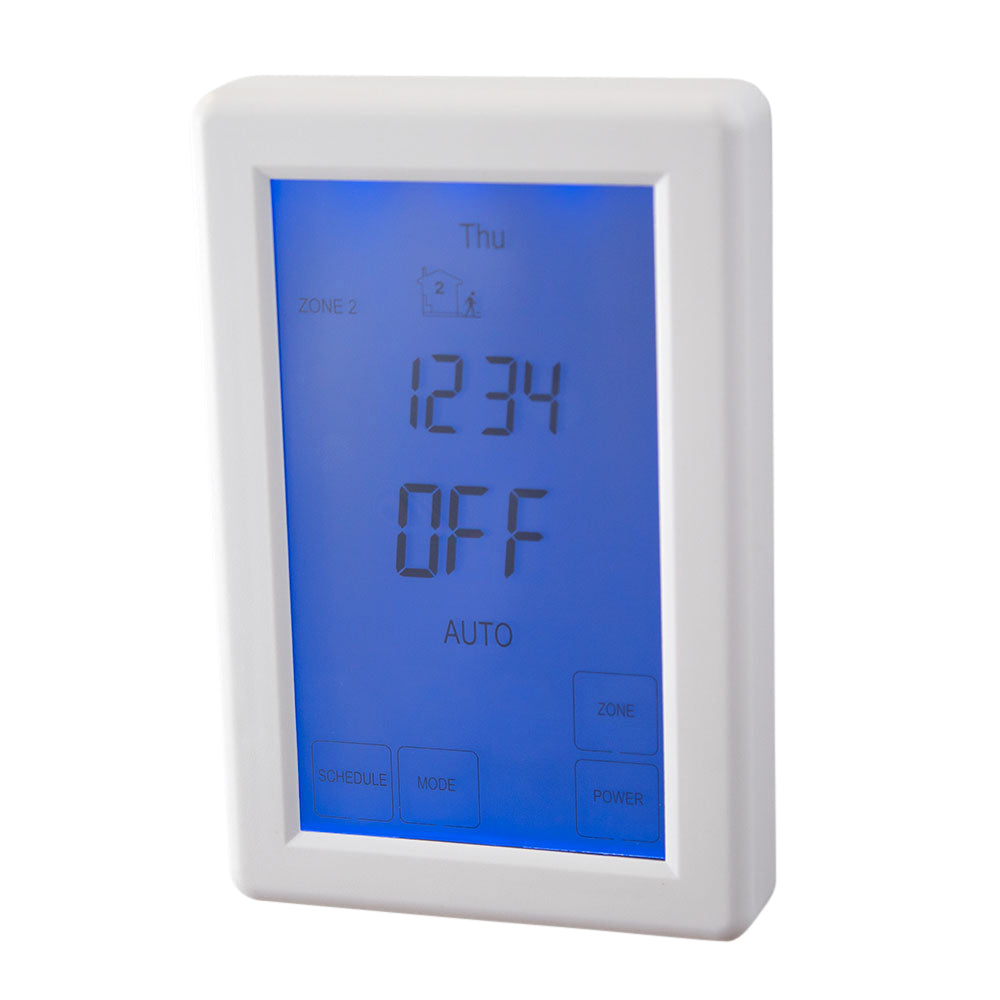 Digital Touch Screen Dual Timer/Thermostat White - Horizontal & Vertical Options