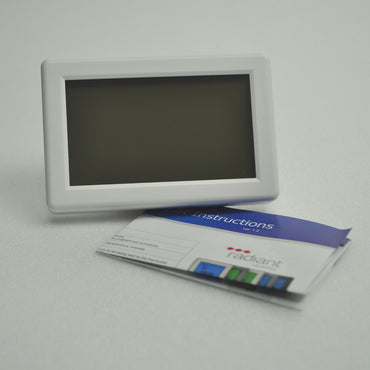 In-Screed Under Floor Heating Cable Mat Kit for BATHROOM Areas - 6sqm HORIZONTAL WHITE Thermostat