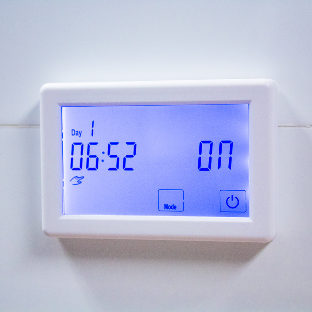 Digital Touch Screen Timer White - Horizontal and Vertical Options