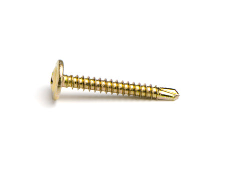 Macsim Button Head Self Drilling Screws (Phillips Drive) Yellow Zinc Plated - Various Sizes and Quantities