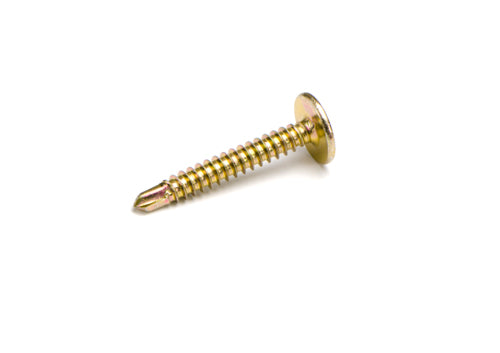 Macsim Button Head Self Drilling Screws (Phillips Drive) Yellow Zinc Plated - Various Sizes and Quantities