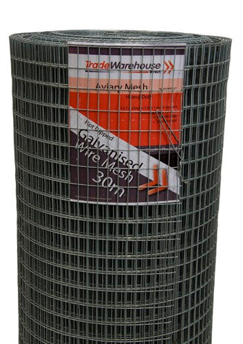 Aviary Wire Mesh Heavy Duty 914mm x 30m 1.24mm wire gauge 25mm x 12.5mm rectangles