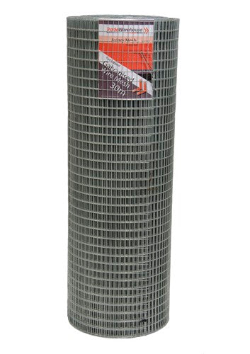 Aviary Wire Mesh Heavy Duty 914mm x 30m 1.24mm wire gauge 25mm x 12.5mm rectangles