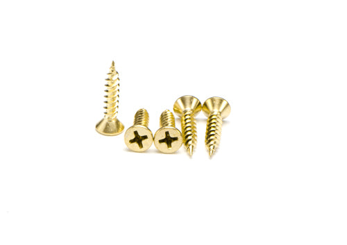 Macsim Wood Screws Solid Brass - Various Sizes and Quantities