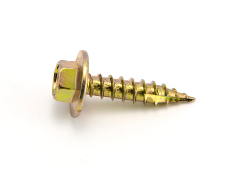 Macsim Type 17 Hex Head Screws Yellow Zinc Plated - Various Sizes and Quantities