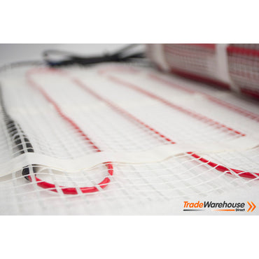 Under Tile Floor Heating Kit - 7sqm - BLACK Thermostat