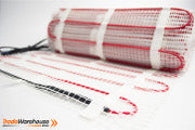 Under Tile Floor Heating Kit (150W/sqm) - 6sqm - Vertical White Thermostat
