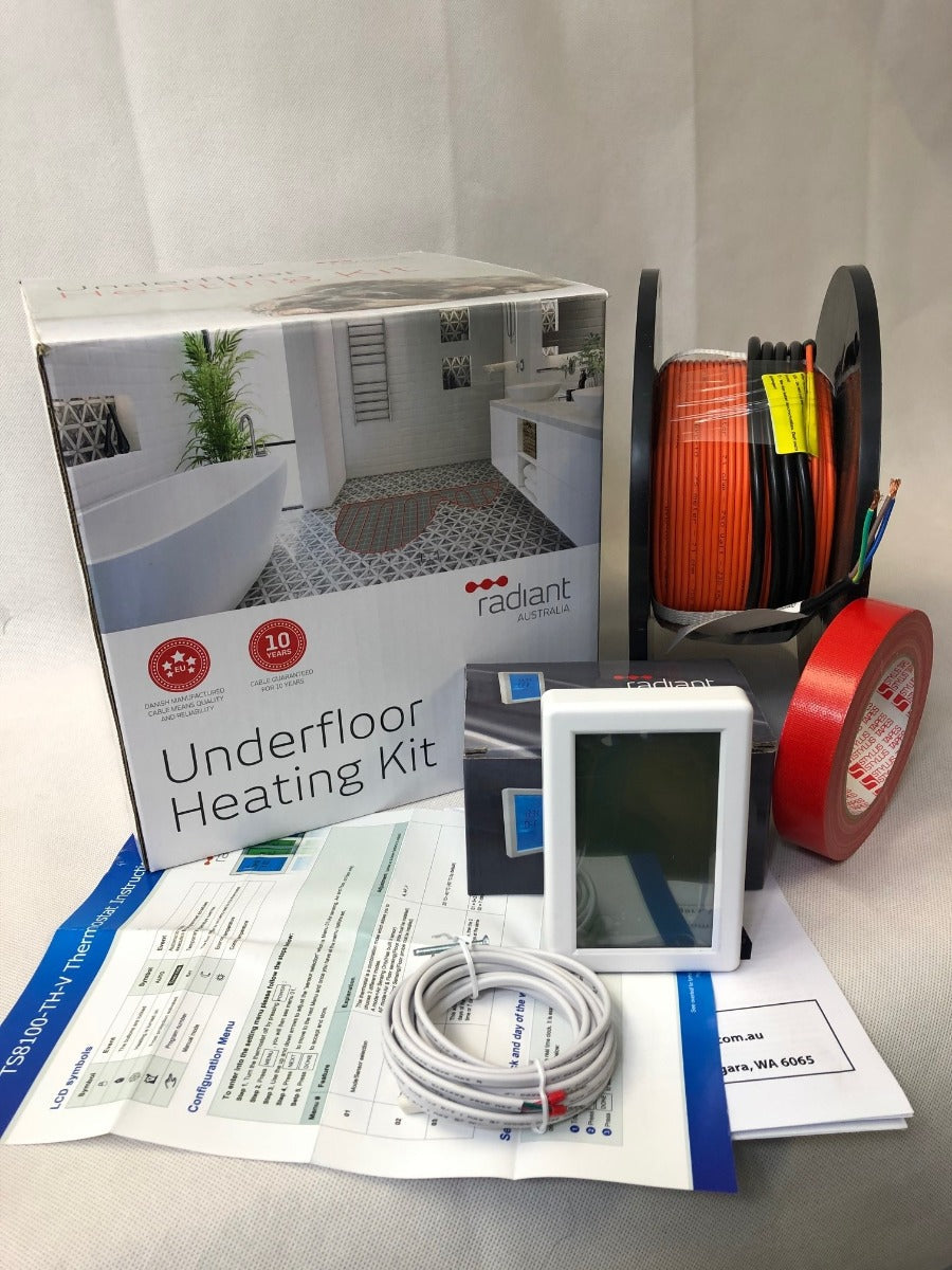Under-Tile Professional Cable Kit (1100W/110m) for 6.1 to 7sqm Area