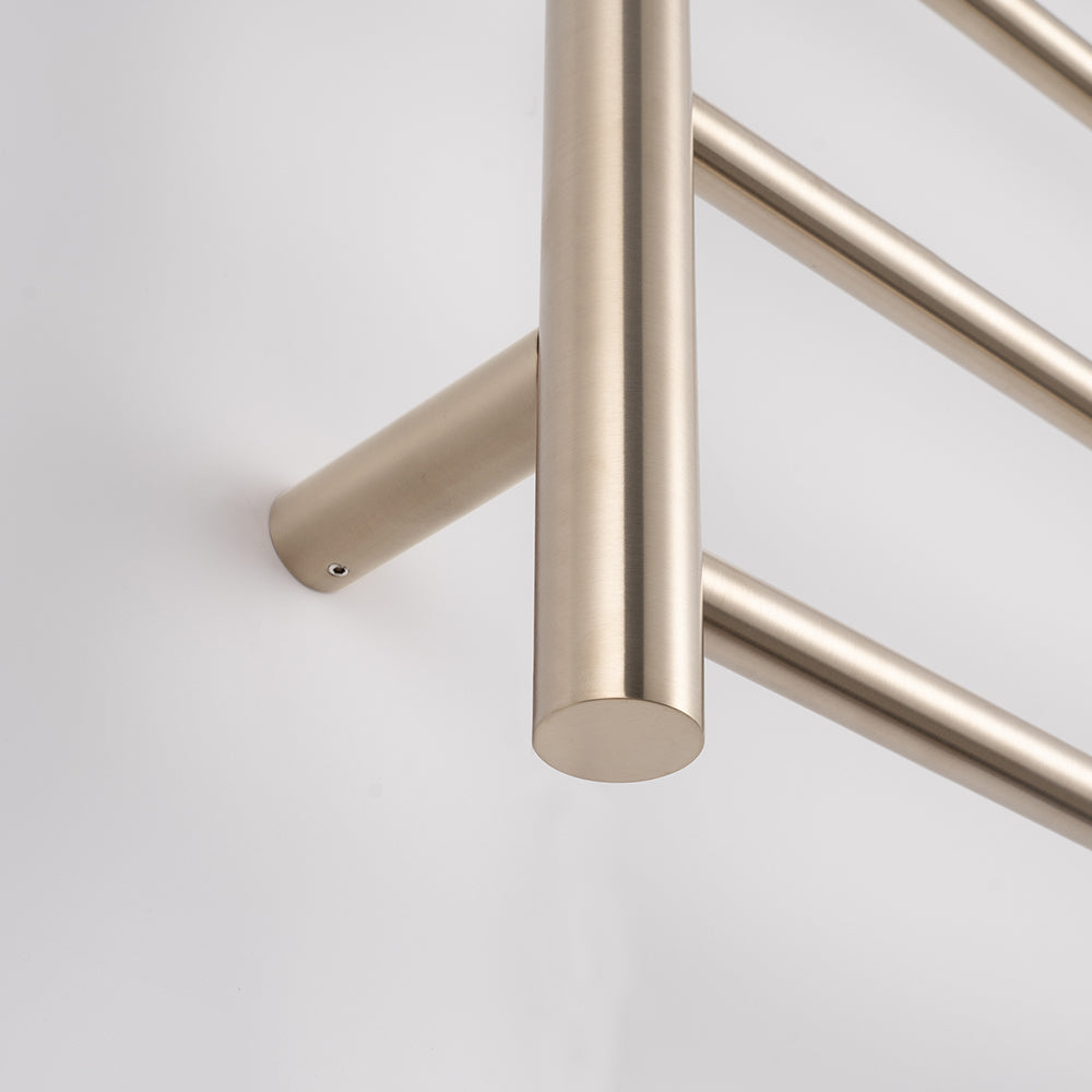 Radiant Heated Towel Rail (RTR03) 750mm x 550mm 5 Round bars - Multiple Colour Finishes