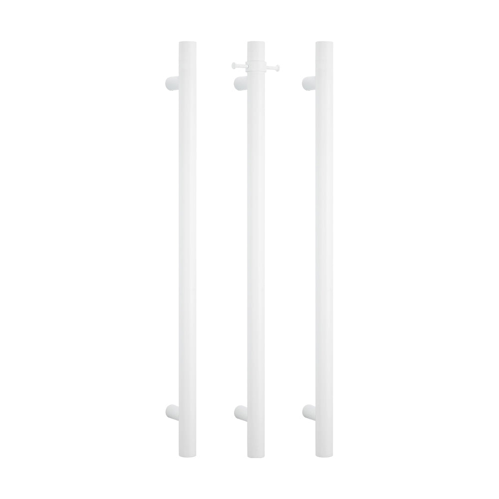 Radiant Vertical ROUND Bar Towel Rail - Multiple Bar and Hook Kits in Various Colours