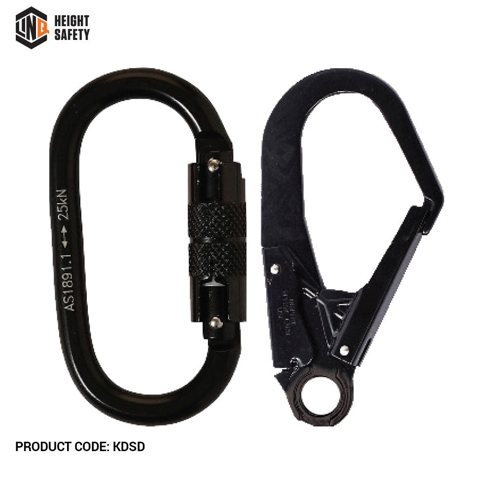 Linq Elite 2m Single Leg Shock Absorbing Adjustable Lanyard - Plus Hardware Made to Order