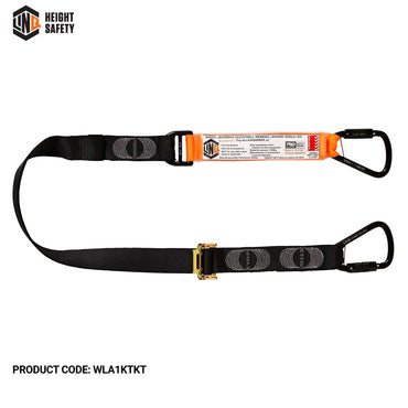 Linq Elite 2m Single Leg Shock Absorbing Adjustable Lanyard - Plus Hardware Made to Order