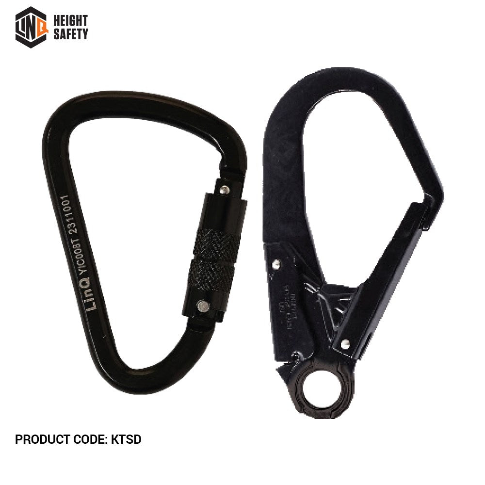 Linq Elite 2m Single Leg Shock Absorbing Adjustable Lanyard - Plus Hardware Made to Order
