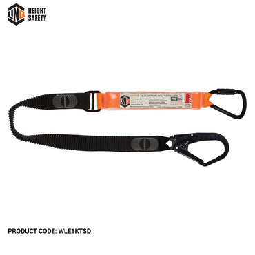 Linq Elite 1.85m Single Leg Elasticated Lanyards - Plus Hardware Made to Order