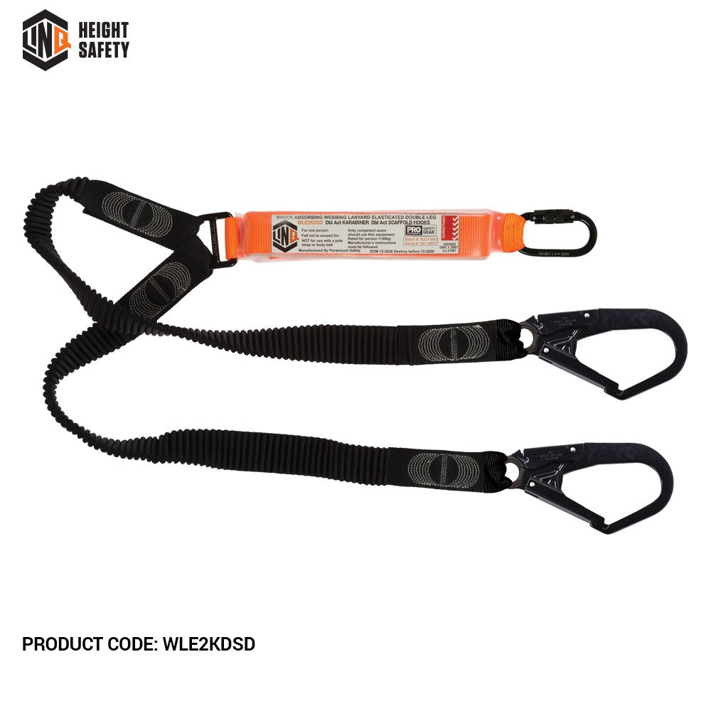 Linq Double Elasticated Lanyards - Plus Hardware