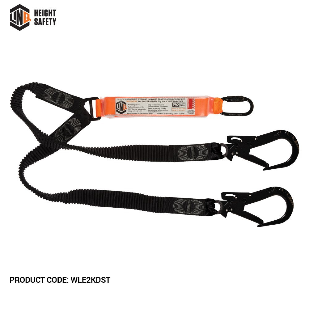 Linq Double Elasticated Lanyards - Plus Hardware